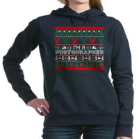 Cafepress - Аз съм фотограф Коледна грозна суичър за пот - качулка с пуловер, класика и удобна суитчър с качулка