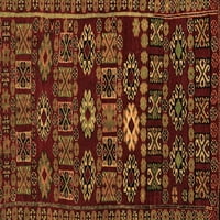 Ahgly Company Indoor Square Southwestern Brown Country Country Rugs, 8 'квадрат