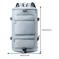 Bxingsftys фитнес чанта с лек найлон за пътуване спортна чанта с висок капацитет твърд цвят на открито