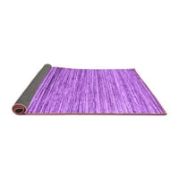 Ahgly Company Indoor Rectangle Abstract Purple Contemporary Area Rugs, 5 '8'