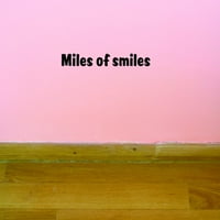 Персонализирани декали мили от усмивки с стена Размер: Цвят: Черно