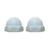 Артезиански заместващи керамични капачки за тоалетни болта - комплект от - бяло