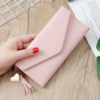 Keusn Women's Fashion Long Tassel Wersel Waltes Package Card Package Multi-Card Holder Coin Bag