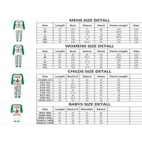 Семейство peyakidsaa, съвпадащи коледни пижами, комплект коледно дърво писмо печат върхове панталони празнични спални дрехи pjs