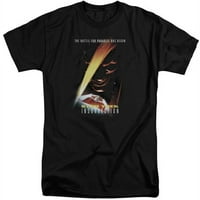 Trevco Star Trek & Insurection Movie с къс ръкав за възрастни памучна тениска, черна - изключително голям