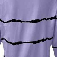 Ризи с дълъг ръкав за жени облечени тениска лятна печат на разхлабени блузи върхове