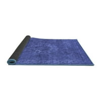 Ahgly Company Indoor Square Oriental Blue Industrial Area Rugs, 8 'квадрат