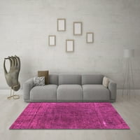 Ahgly Company Indoor Square Abstract Pink Modern Area Rugs, 8 'квадрат