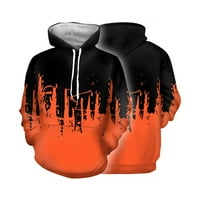 Symoid Mens Hoodies Пуловер Графични качулки Графичен пуловер Атлетичен клирънс с вътрешен джоб есен зимен оранжев голям и висок мъжки най -висок размер 2xl