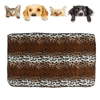 Кучешко одеяло, лесно за почистване и носене на машинно миене плюшено одеяло за домашни любимци за малки домашни любимци за котки за кучета леопардов принт, печат на лапа