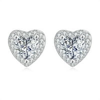 Обеци от Feledorashia за жени Матер Ден на подаръци Двойка дами обичат модна диамантска перлена родословна бижута бижута