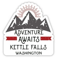 Кетъл водопад Вашингтон Сувенир Винил стикер Стикер Приключение Очаква дизайн