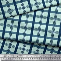 Soimoi Rayon Crepe Fabric Check Проверете печат Шиещ тъкан двор