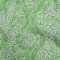 OneOone Cotton Poplin Зелена тъкан Азиатска тъкан за шиене на отпечатана занаятчийска тъкан край двора