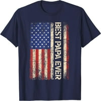 Дърво за най-добро желание някога американски подаръци за флаг за тениска за мъже на бащата