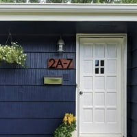 Модерни номера на плаващи къщи врата Черна сянка домашен адрес гараж порта