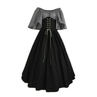 ГОТИЧНА ГОТИЧНА ДОСЛЕЖКА Викторианска рокля за жени средновековни ренесансови костюми Vintage Cosplay Corset рокли Маскарад бални рокли
