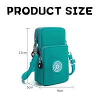 Universal Crossbody Wallet Phone чанта за жени мини чанта за мобилен телефон за рамо рамо, 17* 9* - зелено