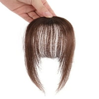 Вивиабела клип върху бретон Човешка коса 3d клип-бретон Топър Истински косми Въздушни бретончета 6g копринена основа бретон един клип в косата ресни за коса