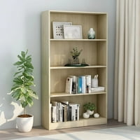 Vidaxl Booksheffer Storage Shelf Shall Book -Case стоящи рафтове Инженерирани дърва