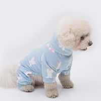 Куче пижама за малко куче момче момиче руно кученце pjs jammies крака кучешки дрехи за чихуахуа йорки зимни топли onseies jumpsuit cl