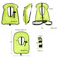 Jongmart надуваем шнорхел жилетка за възрастни якета за шнорхел безплатно гмуркане плуване безопасност до IBS