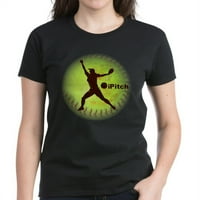 Cafepress - Softball Ipitch Fastpitch - женска тъмна тениска
