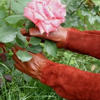 Actfu двойка Повторно използване на градински ръкавици за пробождане на устойчива на FAU кожена защита Защита за подреждане дълга ръкавица за засаждане