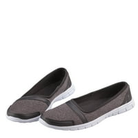Сребърна стъпка на пера с перо Lite Slip-On обувка