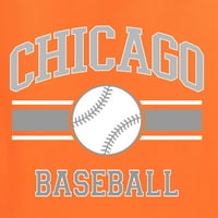 Wild Bobby City of Chicago Chi American Baseball Fantasy Fan Sports Unise Crewneck Sweatshirt, портокал, малък