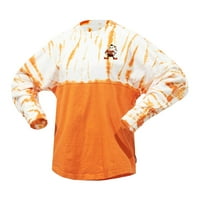 Женски фанатици маркови оранжеви Кливланд Браунс Винтидж бамбук Духов фланелка тениска с дълъг ръкав