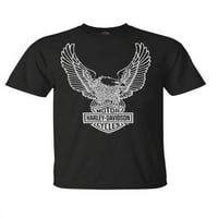 Мъжки тениска Eagle Graphic с къс ръкав Tee Black Tee 30296656, Harley Davidson