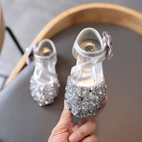 Деца перла единичен боук на принцеса bling момичета обувки сандали бебешки обувки обувки размер 3
