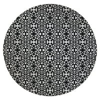 Грейс черно -бял килим от Kavka Designs