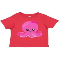 Мастически сладък октопод, малък октопод, бебешки октопод, тениска за момиче от сърца малко дете