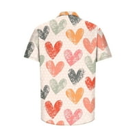 Pyju геометричен печат Хавайски ризи модерни графични къси ръкави риза ежедневни копчета за ревера нагоре алоха ризи плаж