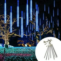 Lingouzi Outdoor Meteor Shower Lights, водоустойчиви метеорни светлини за душ, външни висящи декоративни светлини