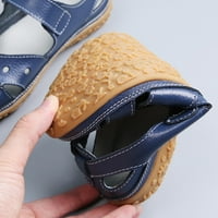 Летния плосък сандал за жени Небрежни регулируеми сандали на куката с отворени пръчици на пръчици