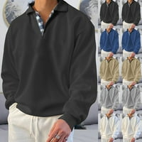 Мъже с дълъг ръкав хипи суичъри Графични пуловери Леки V-образно деколте небрежни разхлабени хипи спортни ризи върхове блуза блуза