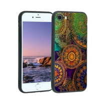 Colorful-Mandala- Телефон калъф, дегинал за жени от iPhone Case Men, гъвкав силиконов шок-устойчив калъф за iPhone 8