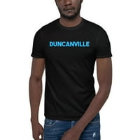 Синя памучна тениска с къс ръкав Duncanville с неопределени подаръци