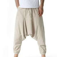 FVWITLYH Мъжки панталони Мъжки еластични панталони за талия за възрастни хора - адаптивни мъжки панталони за възрастни хора с цип и бутон