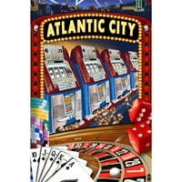 Атлантик Сити, казино сцена, плакат за фенер
