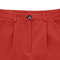 Къси панталони за женски клирънс, Kizly Womens Shorts, Нов моден стил на женски стил с дълъг ръкав с двойни гърди шорти, подаръци за летни спестявания, женски къси панталони