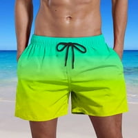 Мъжки плувни стволове плажни плувни къси панталони Бързи сухи бански костюм еластична талия с мрежеста подплата