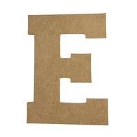 Дървена буква незавършена, колегиален шрифт, изрезка за занаяти