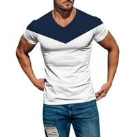 fvwitlyh slim fit тениски за мъже мъже и големи мъже с къс ръкав тениска тениска в тениска