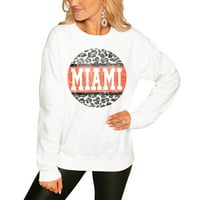Женски бели урагани в Маями Scoop & Score Pullover Sweatshirt