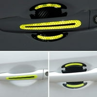 3D автомобилна врата дръжка на дръжката боя за нулата на протектора за безопасност отразяващи ленти стикери Стъпка капак предпазител защитен универсален