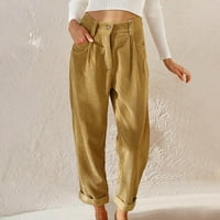 Модни жени панталони Пълни панталони Небрежни прави твърди цветен костюм панталони горещи 6s4487231